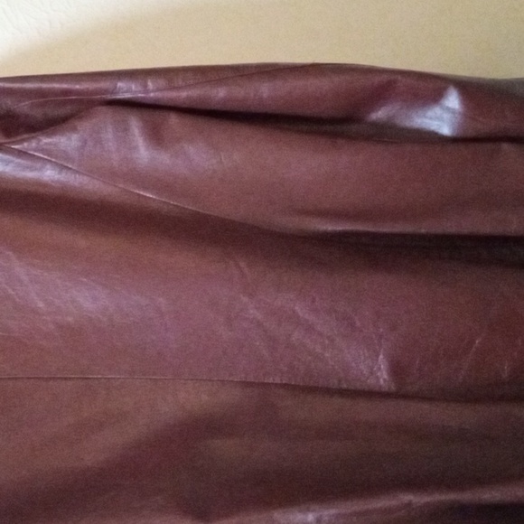 Genuine Brown leather blazer - Picture 8 of 12